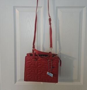 Elegant Red Quilted Handbag Draper James